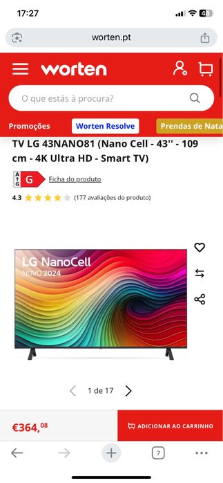 LG Nanocell 43 Smart-TV