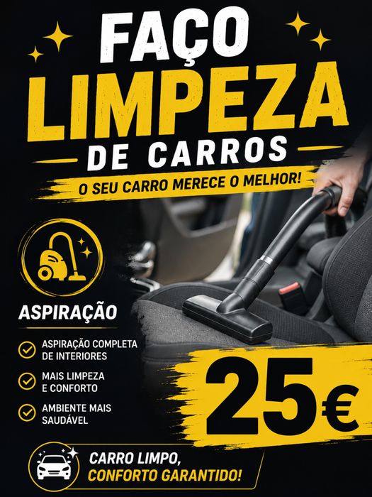 Faço limpezas de carros