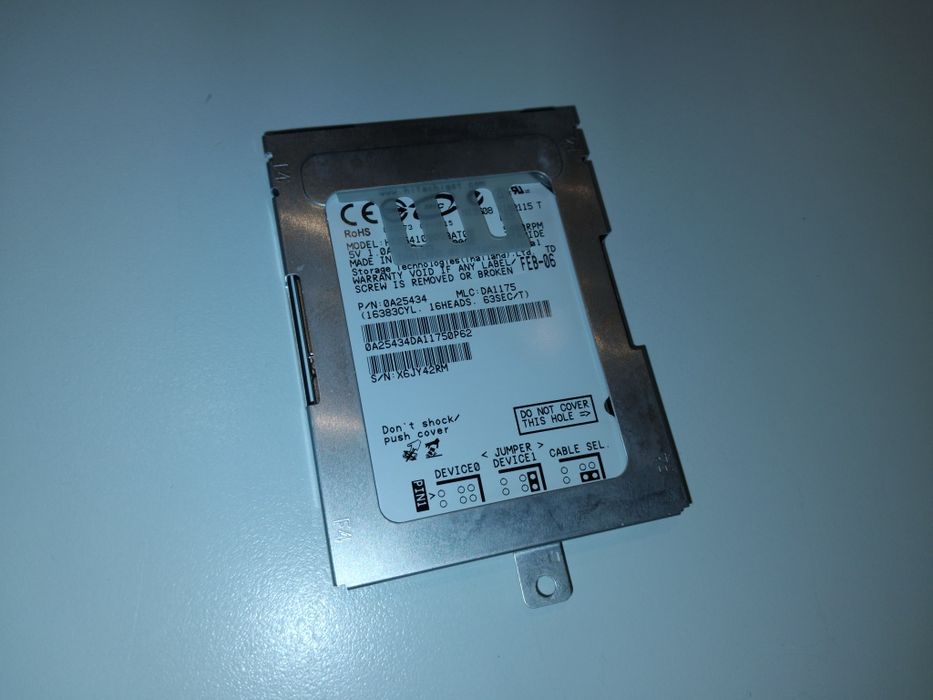TravelStar Hitachi 80GB IDE Disco Rígido HDD Portátil Laptop