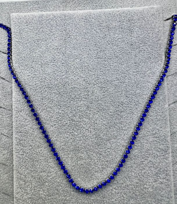 Colar Riviera 3mm em Aço Inoxidável – Banho Ouro 18k