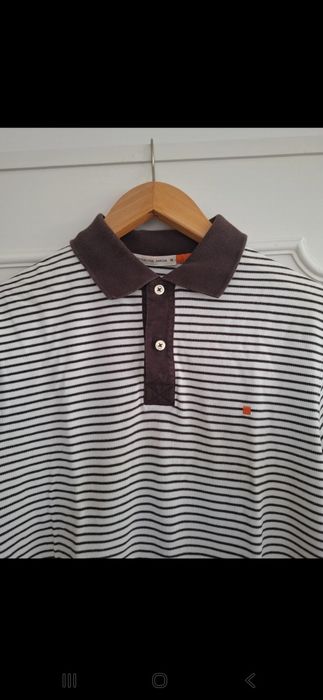 Polo riscas Castanho e Branco Purificacion Garcia - Homem (M)