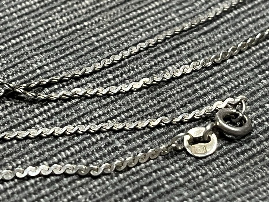 Stary vintage srebrny łańcuszek próba 830