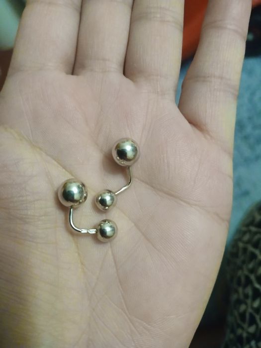 Серебрянные серьги на закрутках