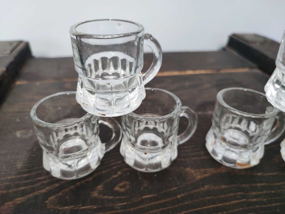 Kieliszki do wódki kufelki PRL