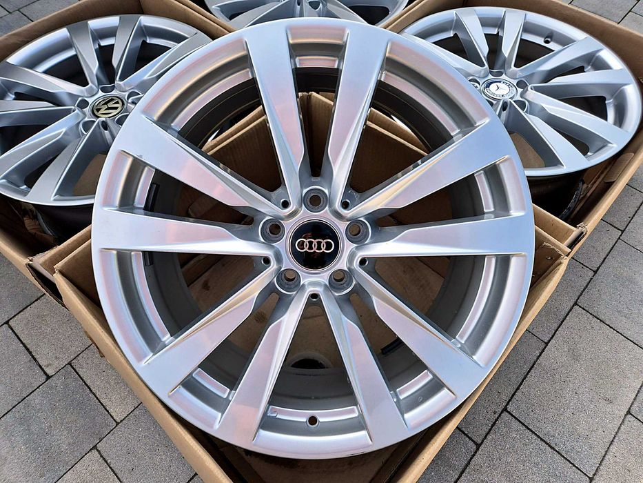 Felgi 19" 5x112 Mercedes OEM Audi VW Skoda Seat Cupra BMW Mini TPMS Srebrne | #A223