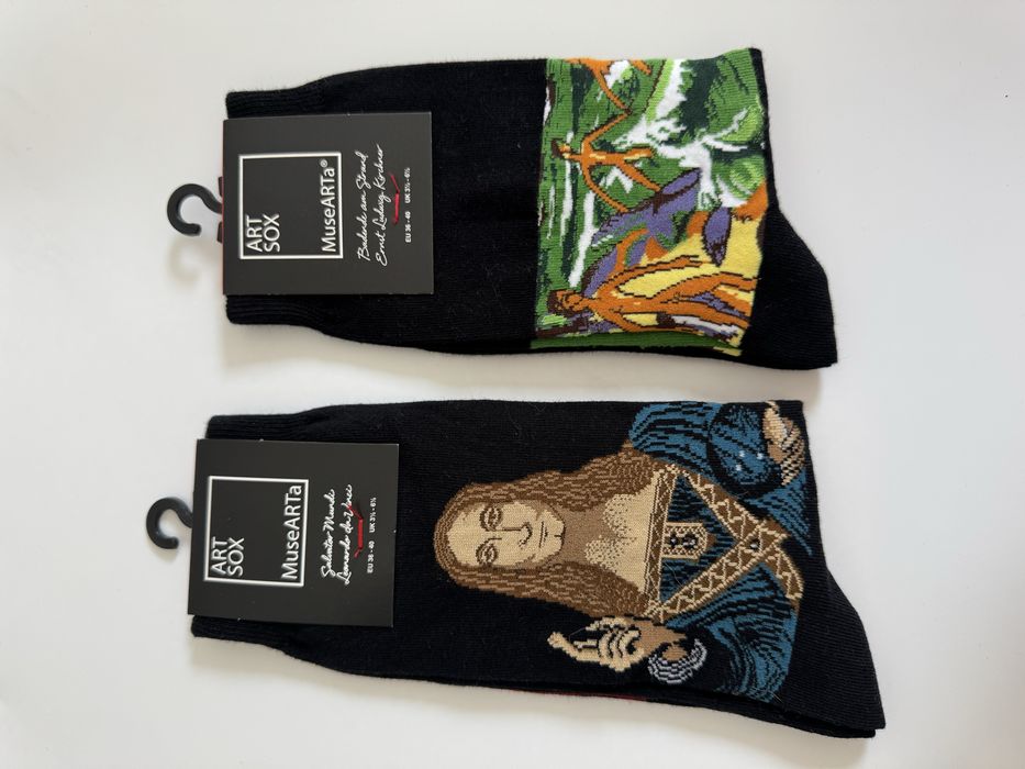 MUSEARTA 2 pary skarpetki skarpety 36/43 dzielo sztuki