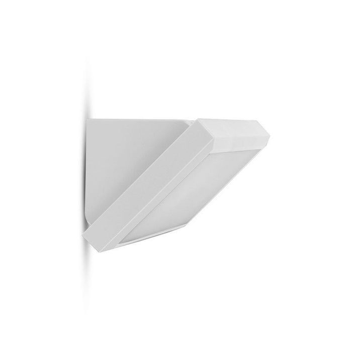 Oprawa Ścienna V-tac 12W LED Ukośna Biała IP65 VT-8054 6400K 1250lm Wyposażenie Wnętrz