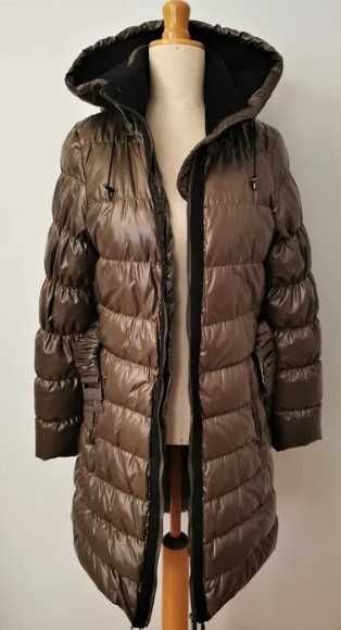 VERO MODA - Cudna Lakierowana Damska Kurtka Puchowa Down S Nowa