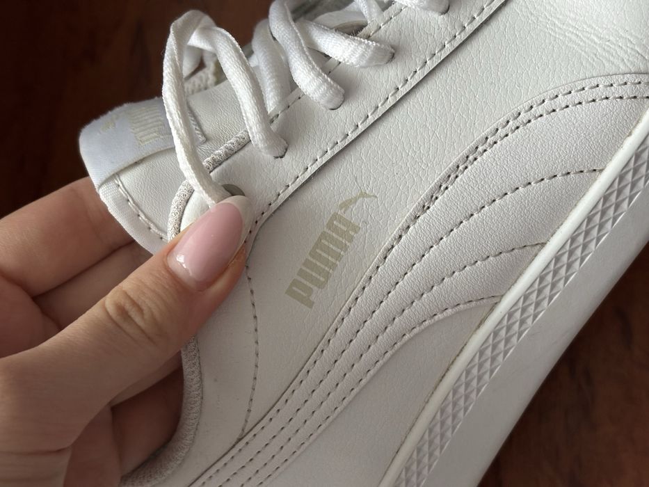 Кеди - Кросівки пума білі жіночі Puma