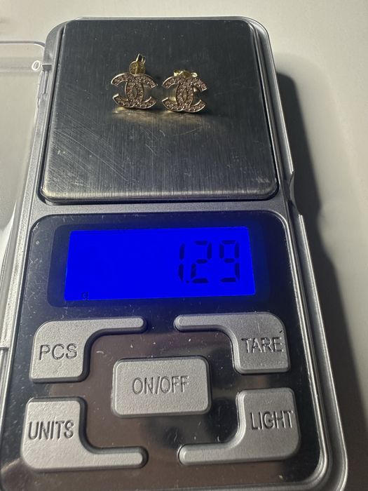 Zlote kolczyki Chanel