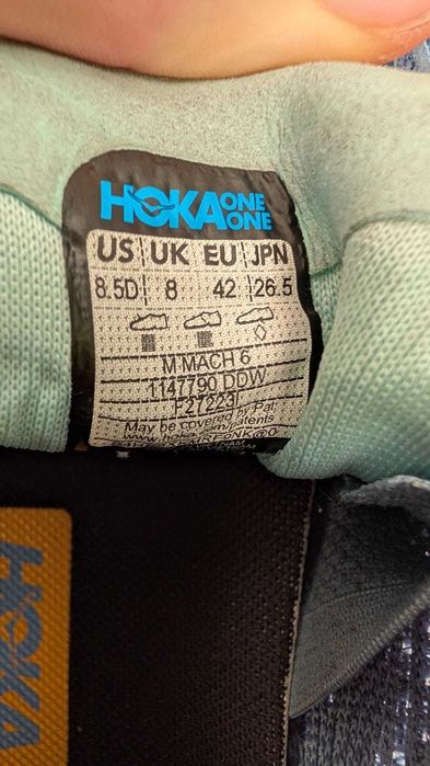 HOKA Mach 6 dusk/shadow, rozmiar 42