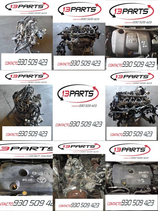 Diversos Motores Toyota 1.4 D4D + 2.0 D4D + 2.2 D4D + 1.0 VVTi