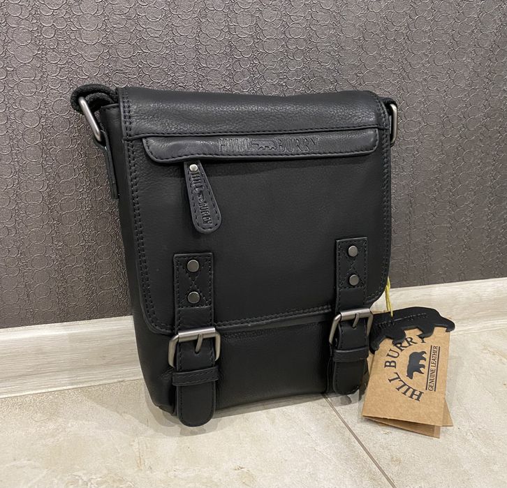 Hill Burry сумка шкіряна чоловіча Hillburry мужская сумка кожаная