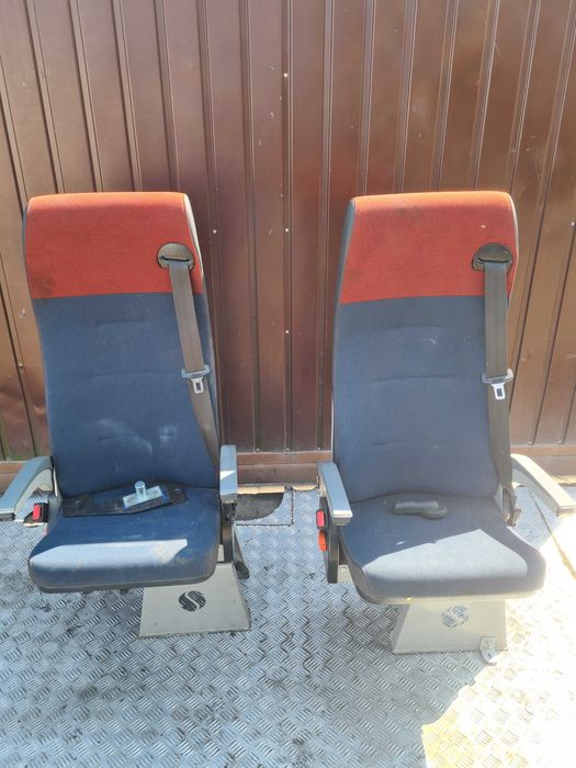 Fotel pojedynczy pas bezpieczeństwa master bus kamper