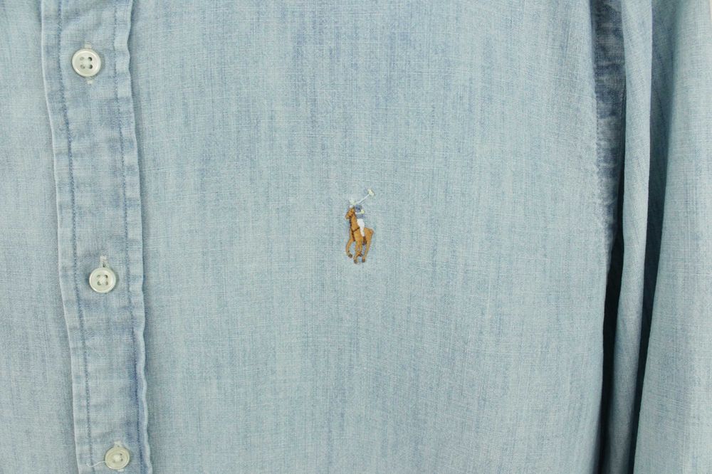 Стильна брендова сорочка рубашка Polo Ralph Lauren Chambray Shirt Розмір ХЛ