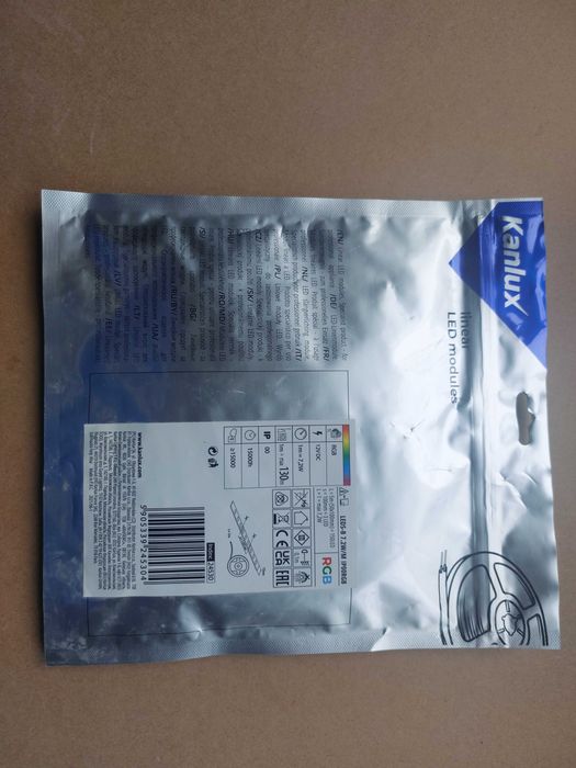 Taśma LED 5m Nowa LEDS-B 7.2W/M IP00RGB