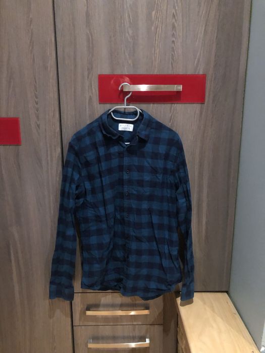 Niebieska koszula w kratke Vistula M