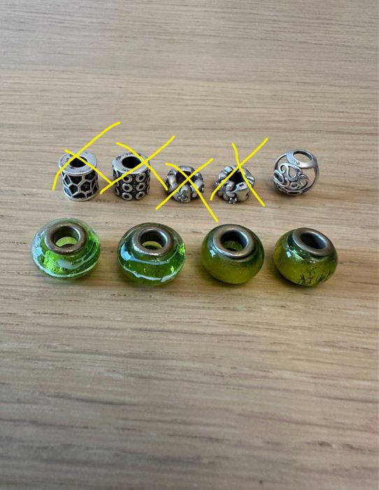 Charmsy beadsy koraliki Pandora Apart murano różne kolory zdobione