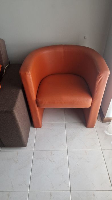 Puff em forma de sofa