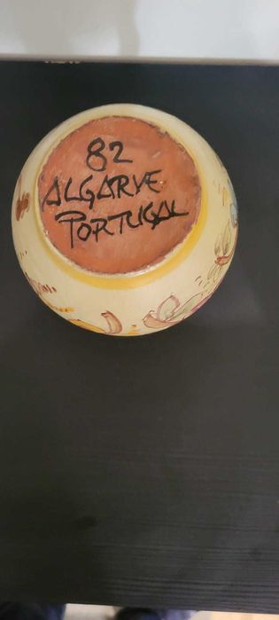 Jarra/Bilha Antiga em Cerâmica do Algarve - Pintada à Mão (18cm)