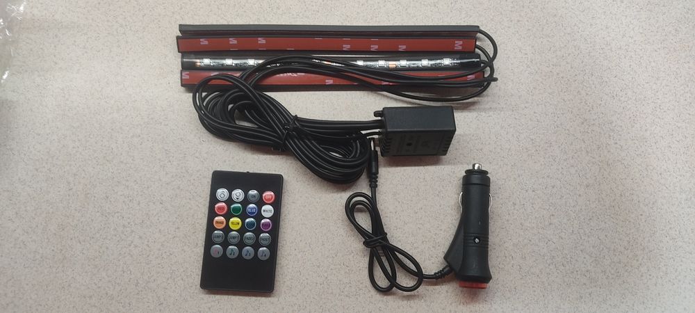 RGB led підсвічування салону авто, підсвічування ніг.