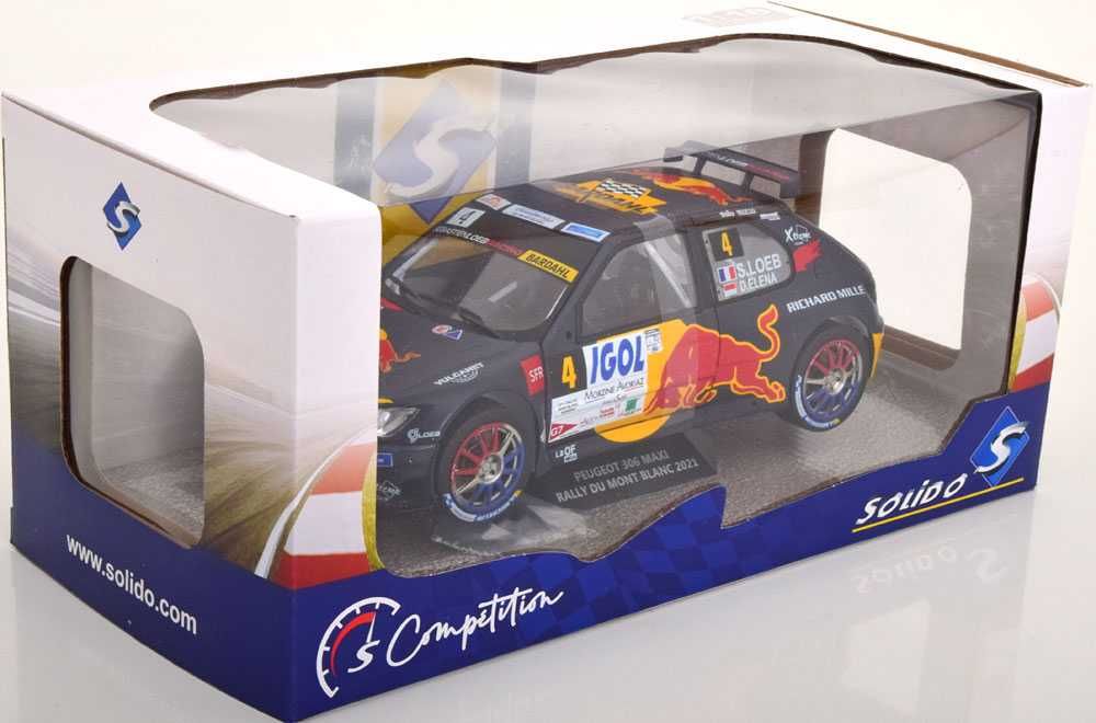 Peugeot 306 Maxi "Red Bull" S.Loeb Rally Mont Blanc 2021 - Solido 1/18