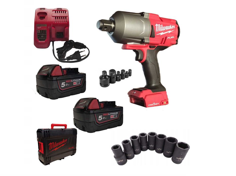 Klucz udarowy Milwaukee M18 ONEFHIWF34 2034Nm 2x5Ah Nasadki FV23% Gwa