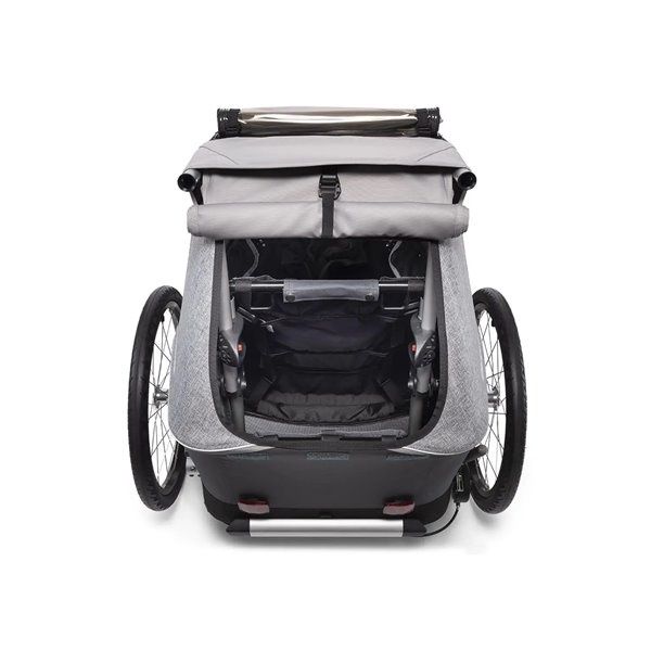 wozek spacerowy przyczepka rowerowa Croozer Keeke 1 Stone Grey