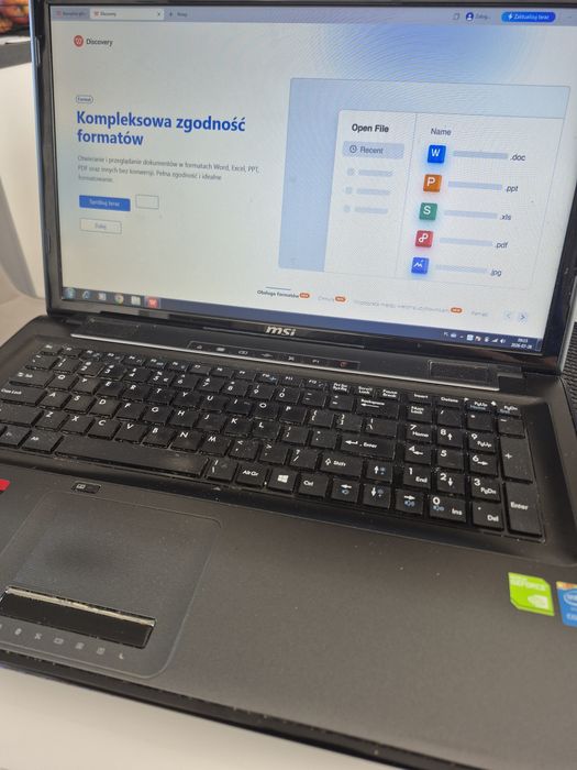 17,3" MSI CX702QF | Intel Core i7 (4 rdzenie) | 8GB RAM | 500GB