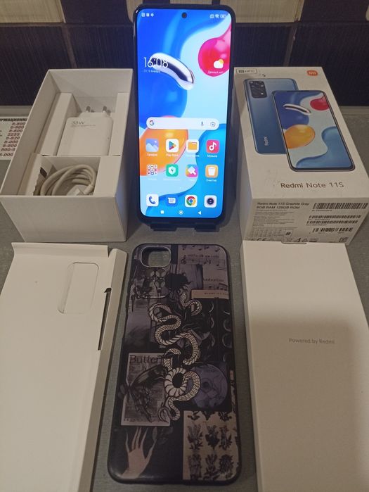 ИДЕАЛ Xiaomi redmi note 11S, памяти 6+6-128гиг.