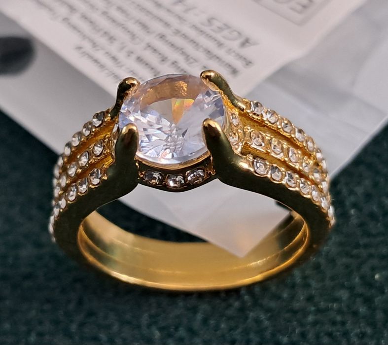 Pierścionek złoty złotopodobny rozm 9