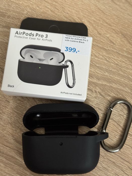 Чохол Silicone Case NEW for AirPods Pro 3 with Carbine Black