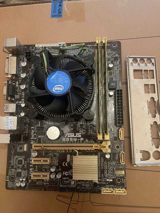 комп'ютер Intel Core i7-4770S + материнка + 8гб озу 1600МГц + Відеокарта AMD Radeon RX 470 4Gb