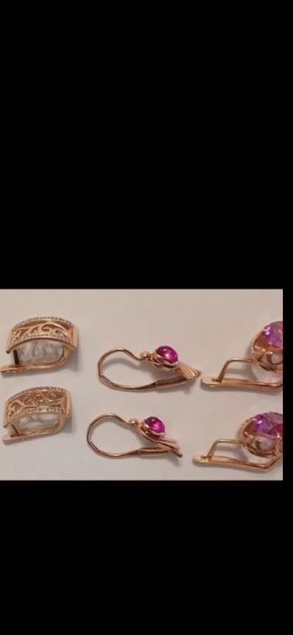 Золотые серьги 583/585