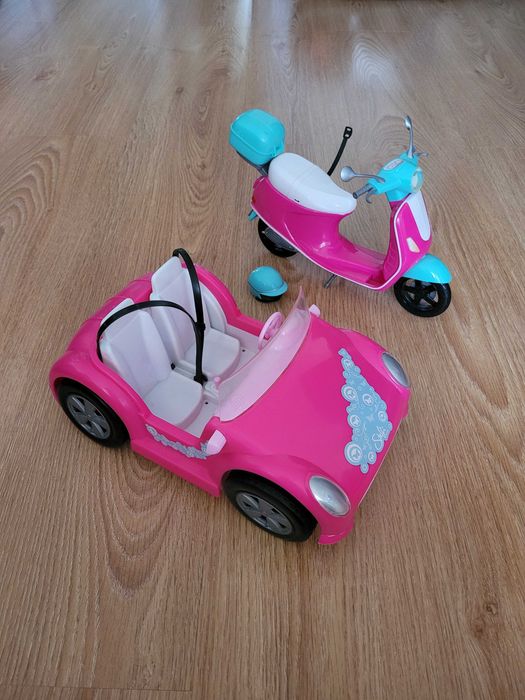 Samochód i motor dla Barbie