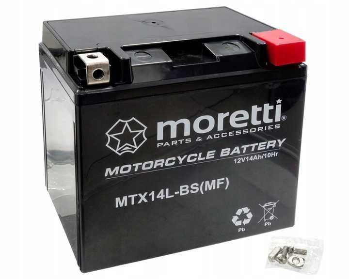 Akumulator Moretti AGM GEL MTX14L-BS ETX14L-BS YTX14L-BS 14Ah 200A