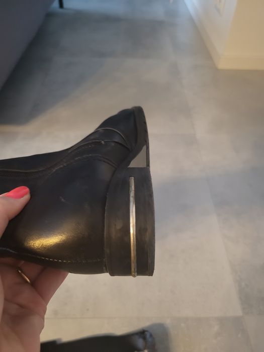 Oficerki kozaki ocieplane kożuszek