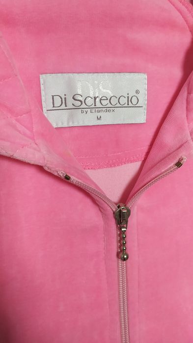 szlafrok Di Screccio z kapturem różowy rozm. M