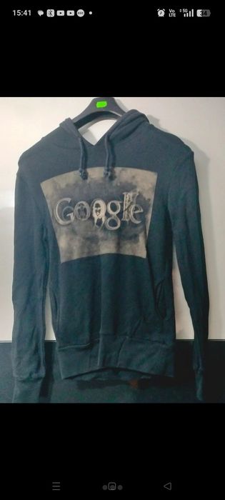 Nowa Damska Cienka Bluza z Kapturem - Grafika google - Rozmiar M - You Style Exclusive