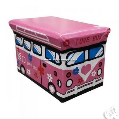 Caixa de Arrumação Pão de Forma - Nova - Rosa ou Azul