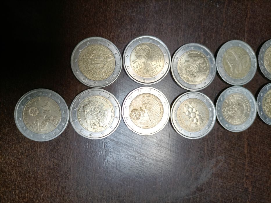Moedas raras de dois euros