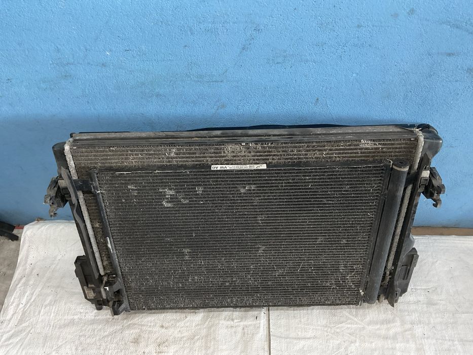Komplet chłodnica chłodnice wentylator S. Octavia III VW Golf VII UE
