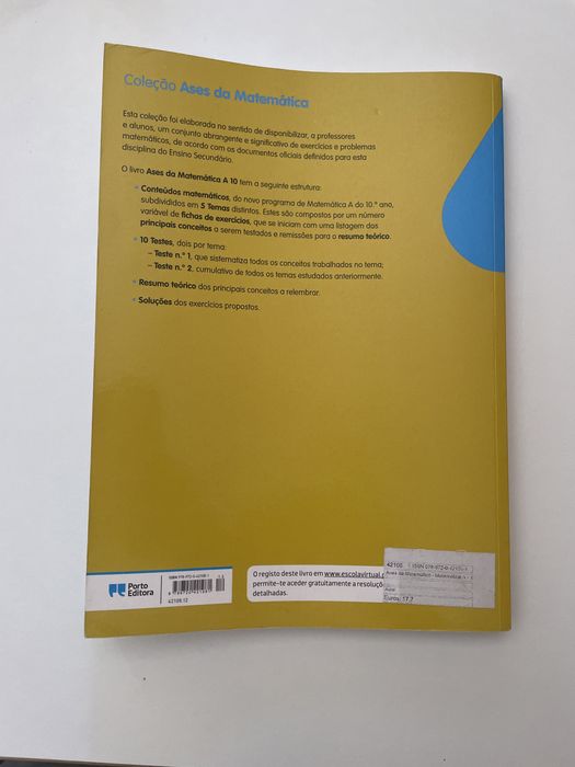 ASES da Matemática 10° ano - Livro de preparação para exame