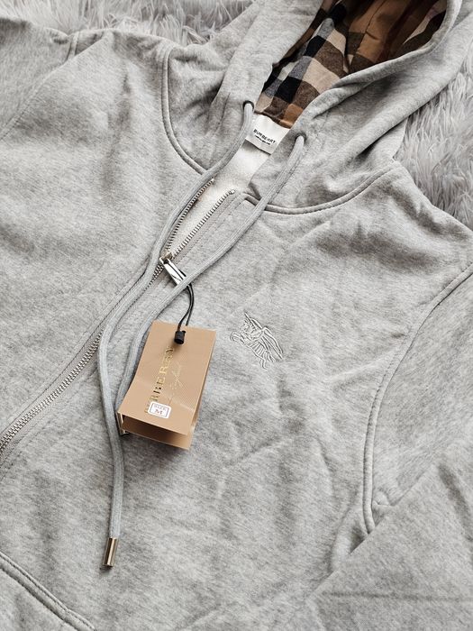 Сіра зіп-худі Burberry S-L