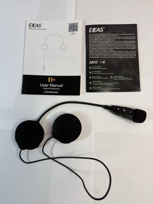 Нова мотогарнітура EJEAS E1+ Bluetooth 5.1