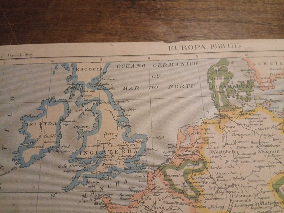 Mapa Europa 1648-1715 (Final do Séc XIX, Início do Séc. XX)
