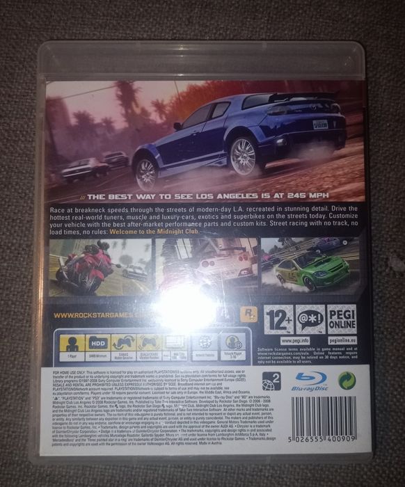 Midnight Club® Los Angeles na PS3