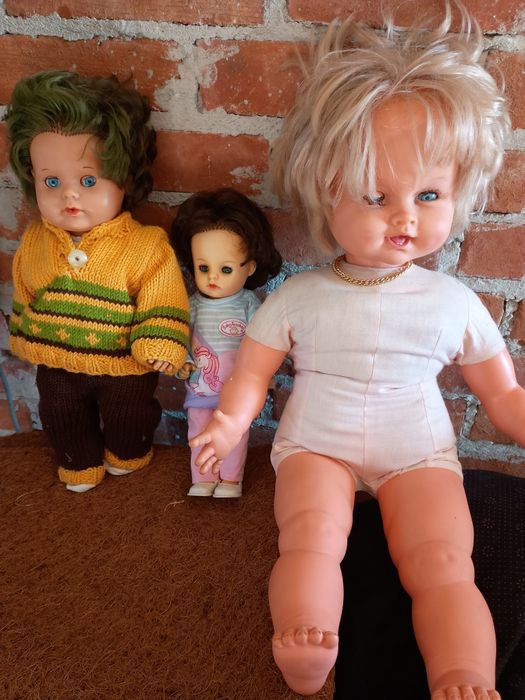Zestaw 3  lalek z poprzedniej epoki