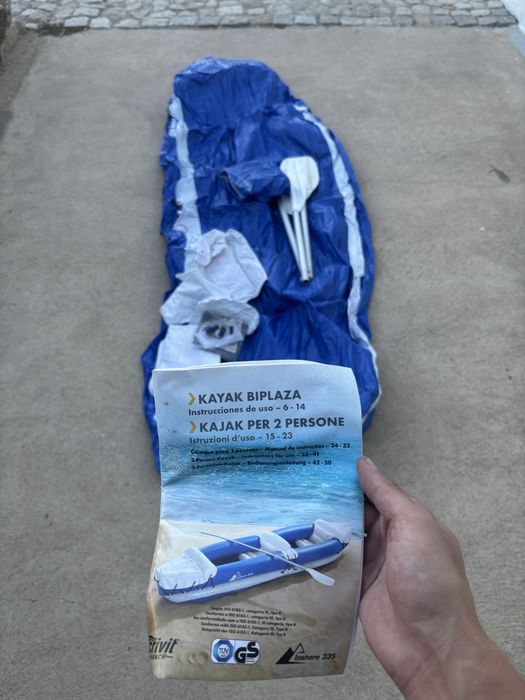 Kayak insuflável para 2 pessoas