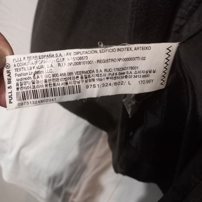 Casaco unisexo 7/8 cinza Tam. L Pull&Bear